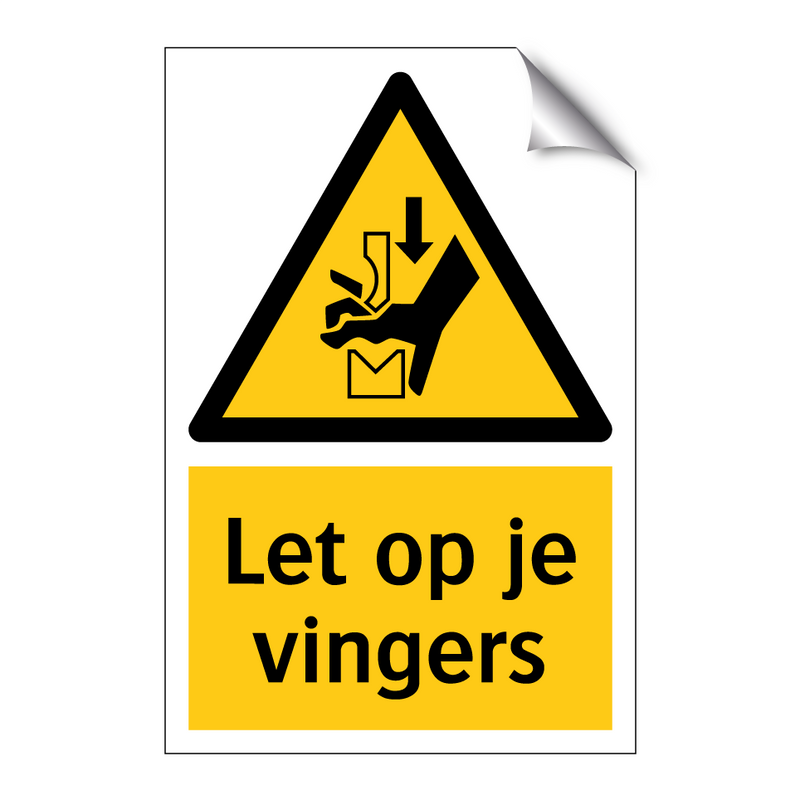 Let op je vingers