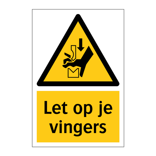 Let op je vingers