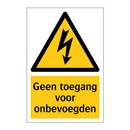 Geen toegang voor onbevoegden