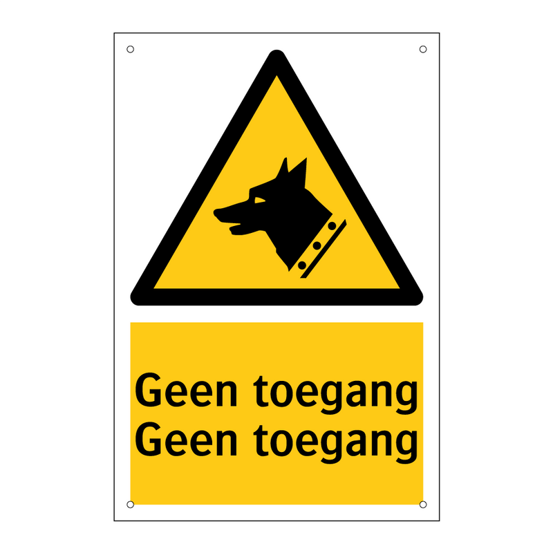 Geen toegang Geen toegang