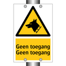 Geen toegang Geen toegang