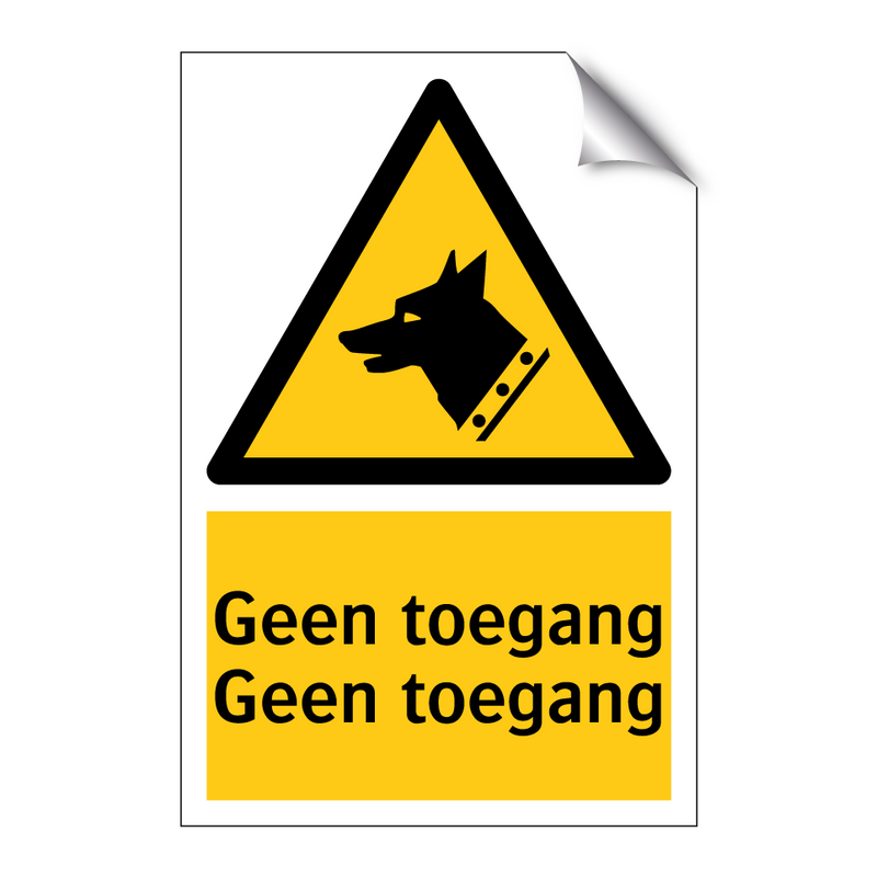 Geen toegang Geen toegang