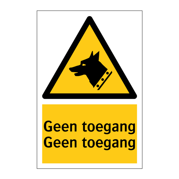Geen toegang Geen toegang