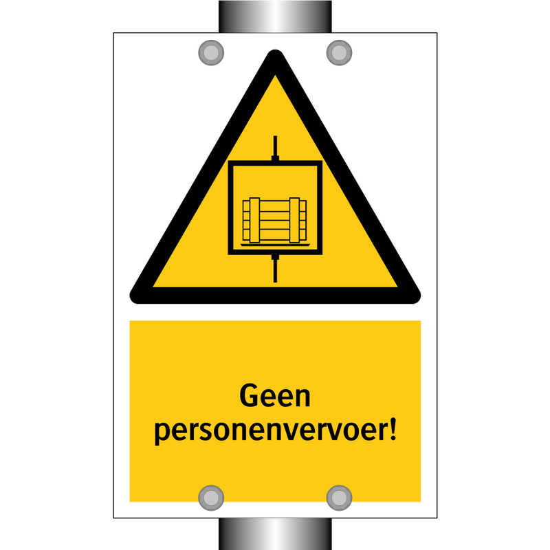 Geen personenvervoer!