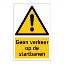 Geen verkeer op de startbanen