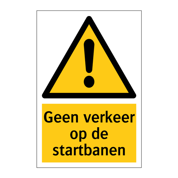 Geen verkeer op de startbanen