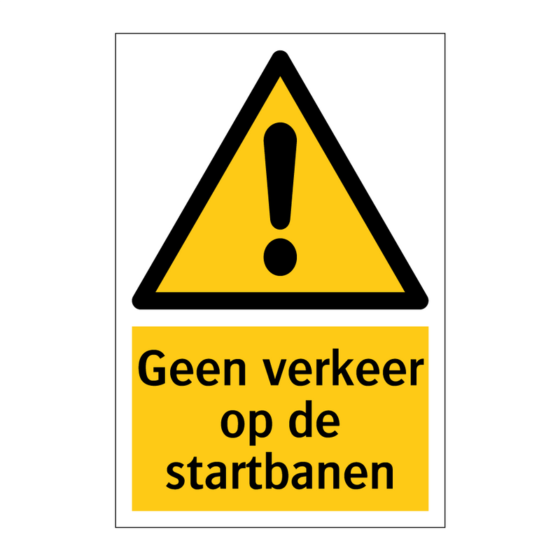 Geen verkeer op de startbanen