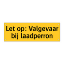Let op: Valgevaar bij laadperron