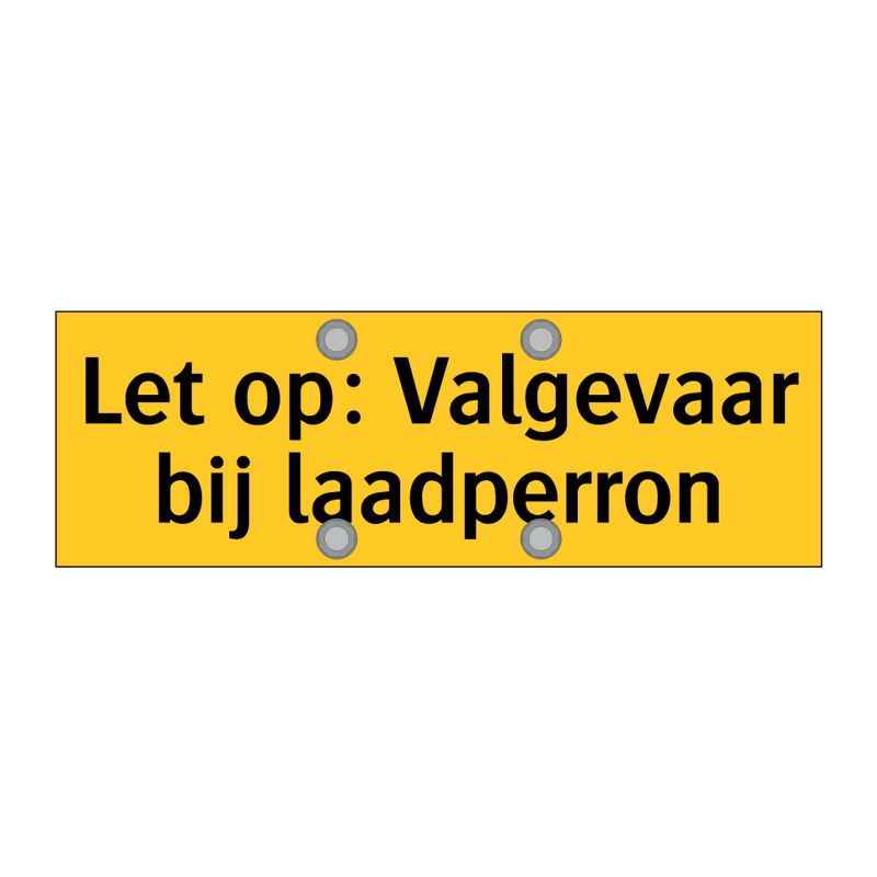 Let op: Valgevaar bij laadperron