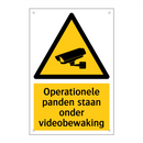 Operationele panden staan onder videobewaking