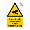 Operationele panden staan onder videobewaking
