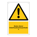 Buiten dienst Onderhoudswerkzaamheden