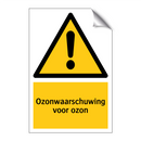 Ozonwaarschuwing voor ozon