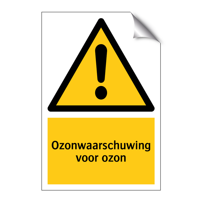 Ozonwaarschuwing voor ozon