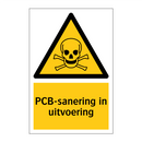PCB-sanering in uitvoering