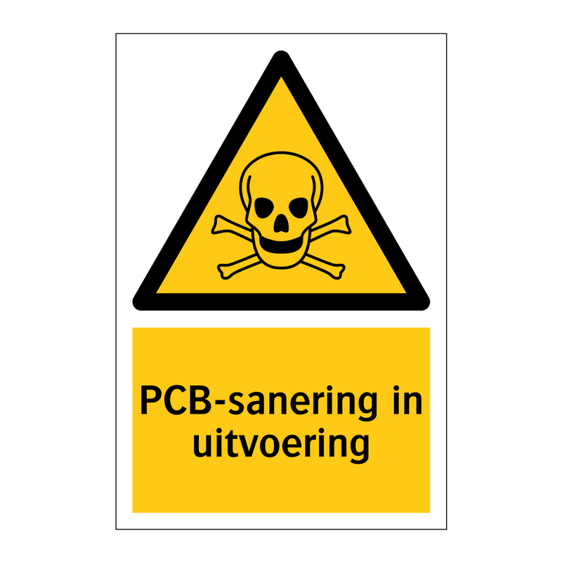 PCB-sanering in uitvoering
