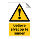 Gelieve afval op te ruimen