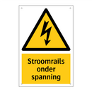 Stroomrails onder spanning