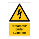 Stroomrails onder spanning