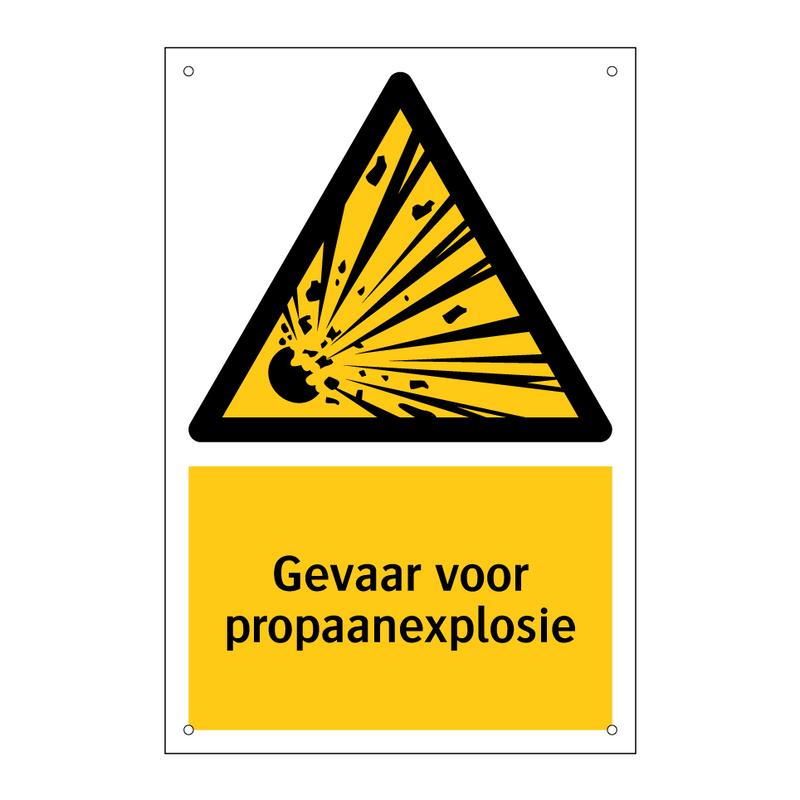 Gevaar voor propaanexplosie
