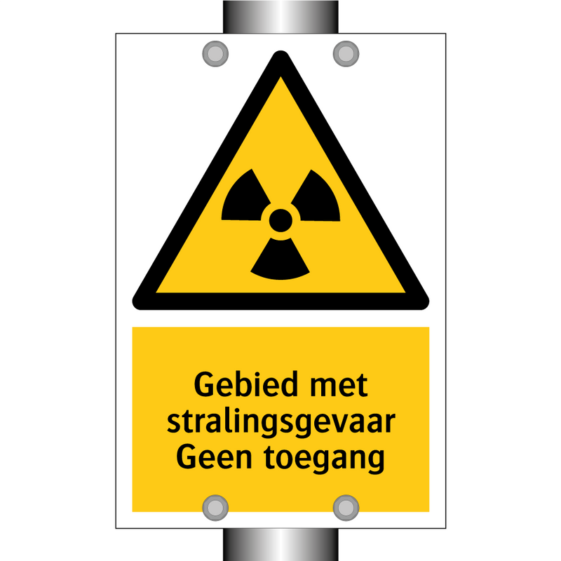 Gebied met stralingsgevaar Geen toegang