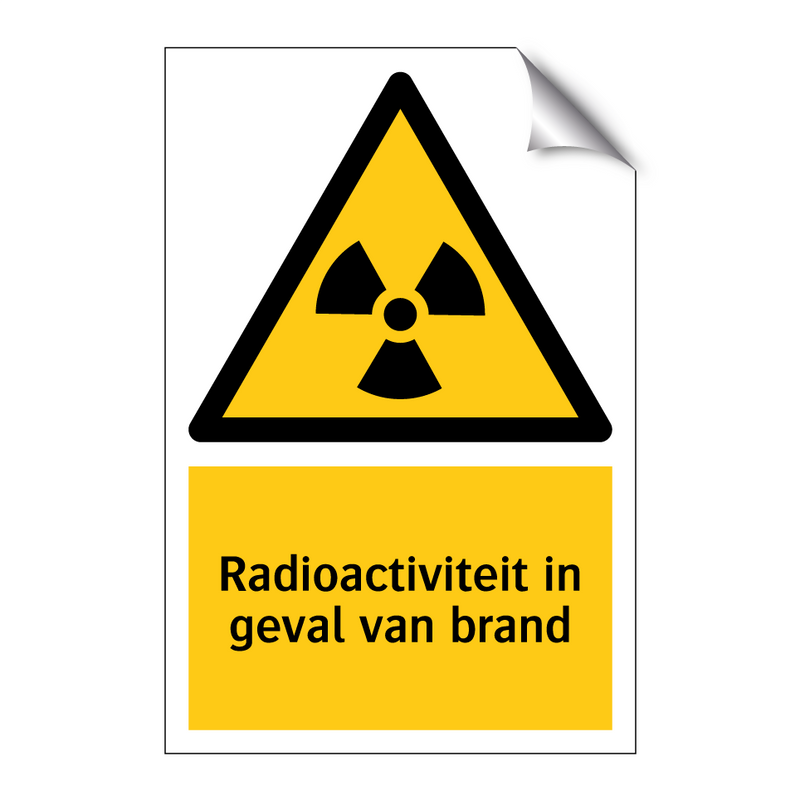 Radioactiviteit in geval van brand