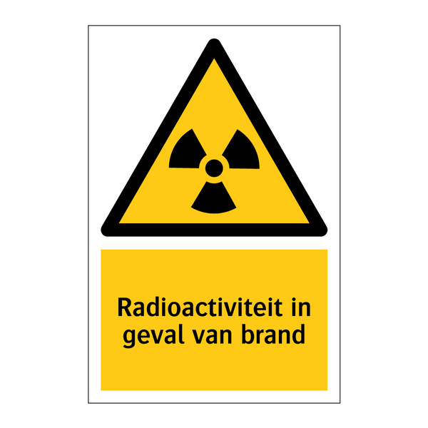Radioactiviteit in geval van brand