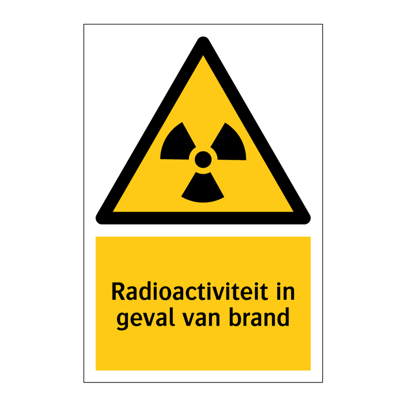 Radioactiviteit in geval van brand
