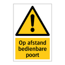 Op afstand bedienbare poort