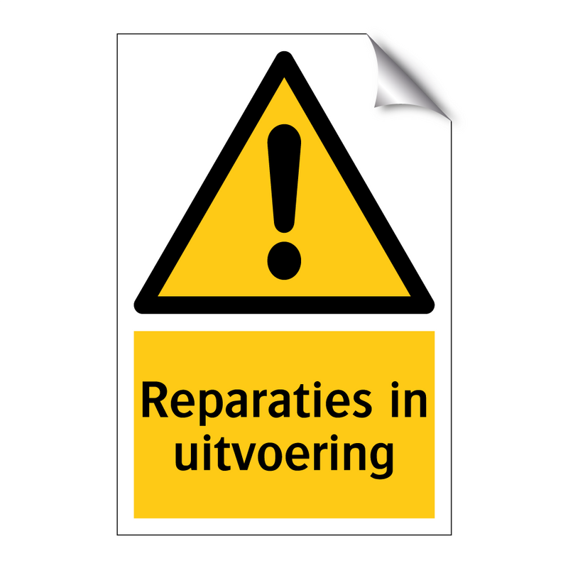 Reparaties in uitvoering