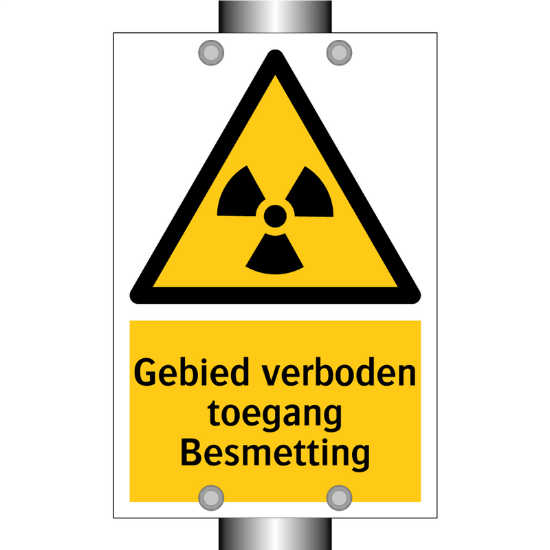 Gebied verboden toegang Besmetting