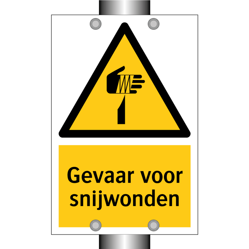 Gevaar voor snijwonden