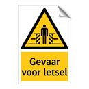 Gevaar voor letsel
