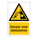 Gevaar voor daklawines