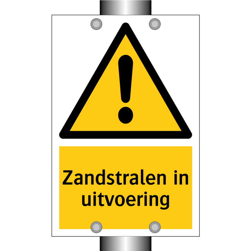 Zandstralen in uitvoering
