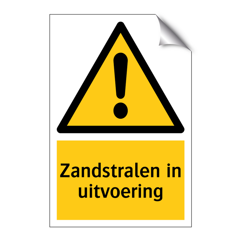 Zandstralen in uitvoering