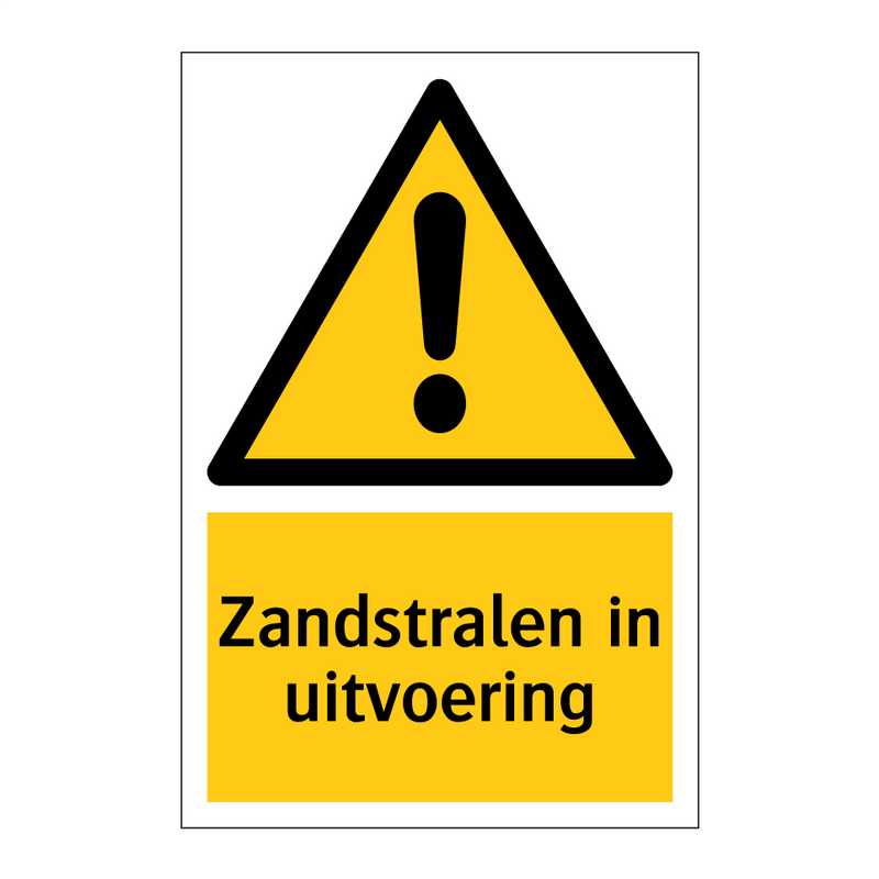 Zandstralen in uitvoering
