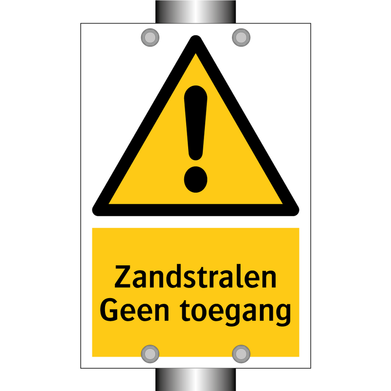 Zandstralen Geen toegang