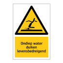 Ondiep water duiken levensbedreigend
