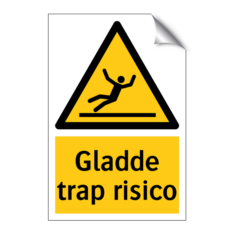 Gladde trap risico