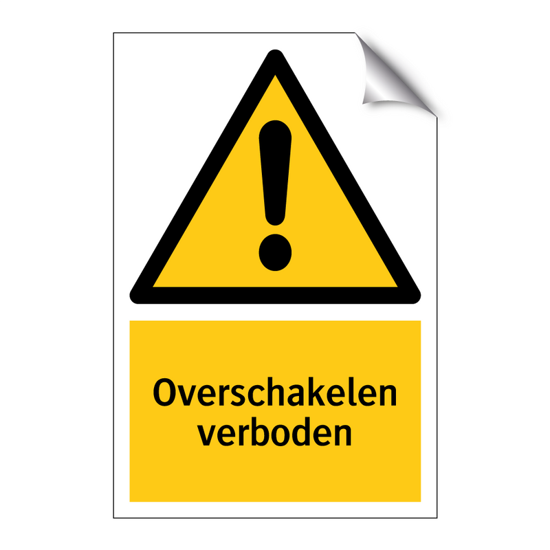 Overschakelen verboden