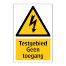 Testgebied Geen toegang