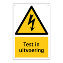 Test in uitvoering