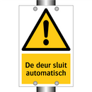 De deur sluit automatisch
