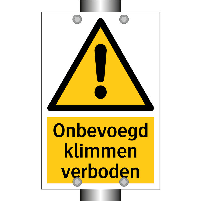 Onbevoegd klimmen verboden
