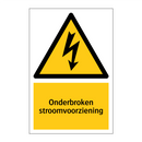 Onderbroken stroomvoorziening