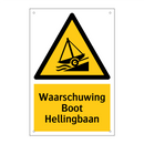 Waarschuwing Boot Hellingbaan