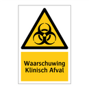 Waarschuwing Klinisch Afval