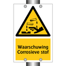Waarschuwing Corrosieve stof