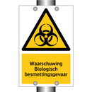 Waarschuwing Biologisch besmettingsgevaar